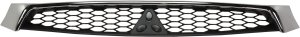 Grille for Mitsubishi Lancer 2016-2017, Texture Black Insert with Chrome Molding, Replacement