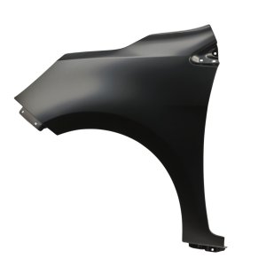 Front Fender for Mitsubishi Mirage/Mirage G4 2021-2024, Left (Driver) Side, Black Steel, without Side Repeater Light Holes, SE Model, Replacement