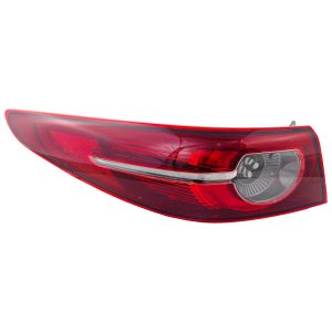 LED Tail Light Assembly for 2019-2021 Mazda 3 Sedan, Outer Left (Driver), with Signature Lighting, Replacement