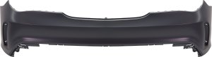 Rear Bumper Cover for Mercedes-Benz CLA45/CLA250 2017-2019, Primed (Ready to Paint), with AMG Styling Package, without Active Park Assist Sensor Holes, Replacement