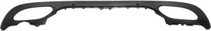 Lower Rear Bumper Cover for Mercedes-Benz C300/C43 AMG (2017-2018), Textured Finish, with AMG Styling Package, Suitable for Convertible/Coupe Models, Replacement