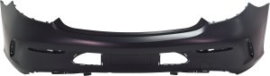 Rear Bumper Cover for Mercedes-Benz C300/C43 AMG 2017-2018, Primed (Ready to Paint), with AMG Styling Package, without Active Park Assist Sensor Holes, Convertible/Coupe, Replacement