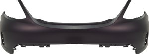 Rear Bumper Cover for Mercedes C-Class 2019-2021, Primed (Ready to Paint), Fits Sedan models C300 with AMG Styling Package, without Active Park Assist Sensor Holes, Replacement