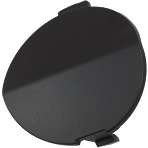 Rear Bumper Tow Hook Cover for Mazda 3 Sedan, 2019-2023 Models, Left (Driver), Textured Black, Built for Mexico Vehicles, Replacement