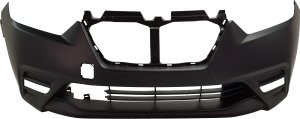 Front Bumper Cover for Nissan Kicks 2018-2019, Primed (Ready to Paint), Replacement