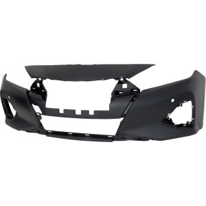 Front Bumper Cover for Nissan Maxima 2019-2023, Primed (Ready to Paint), with Premium Package for SR/Platinum Model, Replacement