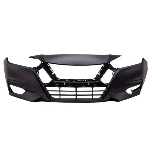 Front Bumper Cover for Nissan Versa 2020-2021, Primed (Ready to Paint), Replacement