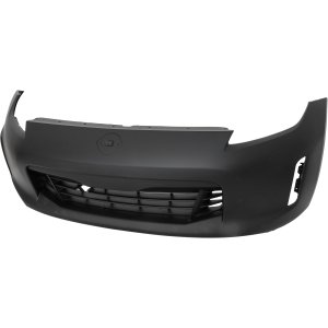 Front Bumper Cover for Nissan 370Z 2013-2020, Primed (Ready to Paint), with Sport Package, Coupe, with Air Spoiler (Excludes Nismo Models), Replacement