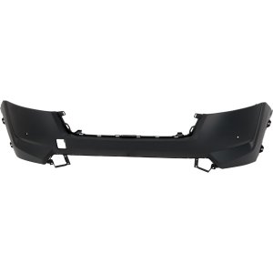 Upper Front Bumper Cover for Nissan Pathfinder 2022-2024, Primed (Ready to Paint), with Parking Distance Control Sensor Holes, Replacement