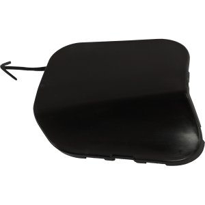 Front Bumper Tow Hook Cover for Nissan Rogue 2014-2018, Black, Excluding Hybrid Model, Compatible with Japan/Korea/USA Built Vehicle, Replacement