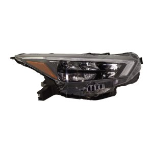 LED Headlight Assembly for 2020-2021 Nissan Versa, Right (Passenger) Side, Replacement