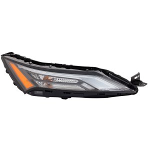 LED Headlight Assembly for Nissan Rogue 2021-2023, Right (Passenger), Upper, S/SV/SL Models, Japan Built Vehicle, Replacement