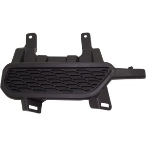 Fog Light Cover for Nissan Rogue Sport 2020-2022, Right (Passenger) Side, Textured Black, Without Trim, Replacement