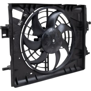 Radiator Fan Assembly for Nissan Kicks 2018-2023, Versa 2020-2021, Single Fan without Resistor, Replacement