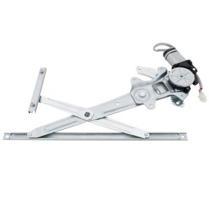 Front Window Regulator with Motor, 2 Pins for Nissan Versa (Sedan) 2012-2019, Versa Note 2014-2019, Kicks 2018-2021, Power, Left (Driver), Replacement