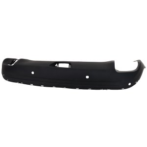 Textured Black Lower Rear Bumper Cover for Nissan Murano SL/Platinum/(SV Models, with Parking Aid Sensor Holes), 2019-2023, Replacement