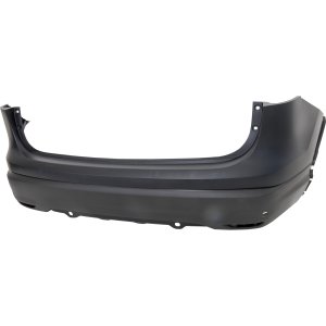 Rear Bumper Cover for Nissan Rogue Sport 2019-2022, Primed (Ready to Paint), with Parking Aid Sensor Holes, for SL/SV Models, Replacement