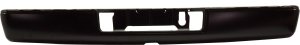 Step Bumper Face Bar for Nissan Titan 2007-2019, Titan XD 2016-2019, without Pad, with Pad Provision, without Mounting Bracket, Black, without Towing Hitch, for Titan XD, 5.0L Engine, Crew Cab, Replacement