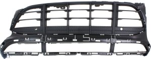 Front Bumper Grille for Porsche Macan Turbo Model 2015-2018, Center with Adaptive Cruise Control and Integrated Parking Assist System Holes, Sport Design Package, Replacement