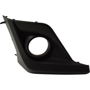 Front Fog Light Molding for Subaru Crosstrek 2018-2020, Right (Passenger) Side, Texture Black, with Fog Light Holes, Replacement