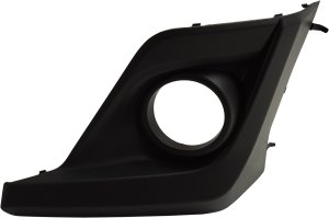 Front Fog Light Molding for Subaru Crosstrek 2018-2020, Left (Driver), Texture Black, with Fog Light Holes, Replacement