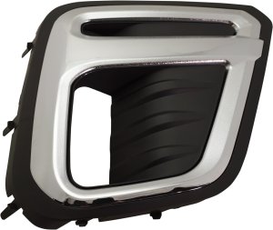 Front Fog Light Molding for Subaru Forester 2019-2021, Right (Passenger), Black with Chrome Trim, Premier/Touring Models, Replacement