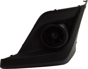 Fog Light Cover for Subaru Crosstrek 2018-2020, Left (Driver), Texture Black, Excluding Hybrid Model, without Fog Light Holes, Replacement