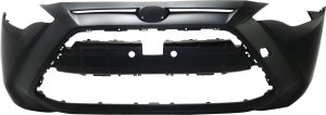 Front Bumper Cover for Scion IA (2016), Yaris/Yaris IA (2016-2020), Primed (Ready to Paint), Hatchback/Sedan models, with R-DOT Label, Replacement