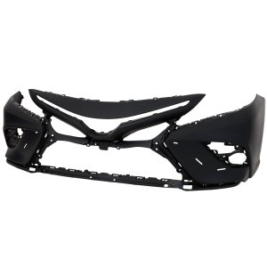 Front Bumper Cover for Toyota Camry 2021-2022, Primed (Ready to Paint), Suitable for SE/North America Built Vehicle, XSE without TRD Package, Camera Hole, and Parking Aid Sensor Holes Models, and Hybrid SE/Hybrid XSE with Parking Aid Sensor Holes Models, Replacement