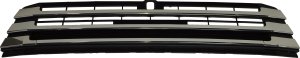 Front Bumper Grille for Toyota Highlander 2017-2019, Textured Black with Satin Molding, Compatible with Around View Monitor, Replacement