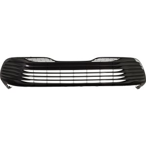 Front Bumper Grille for Toyota Camry 2018-2020, XLE Model, Painted Gray, without Parking Aid Sensor Holes, Replacement