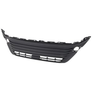 Front Bumper Grille Lower Cover for 2021-2023 Toyota Venza LE Model, Textured Black Finish, Without Camera Hole, Replacement