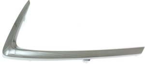 Front Bumper Grille Molding, Left (Driver), Outer, Chrome for 2016-2020 Toyota Scion IA and Yaris, Sedan and 2020 Hatchback, Replacement