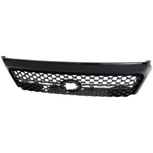 Grille for Toyota Tundra 2018-2021, Nightshade Edition and Trail Pkg, Black Frame and Black Insert with Emblem Provision, Replacement