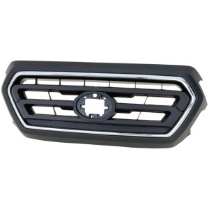 Upper Grille for Toyota Tacoma 2020-2022, Primed (Ready to Paint) Shell and Insert with Chrome Molding, Without Trail Package, SR5 Model, Replacement