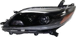 Headlight Assembly for Toyota Sienna 2015-2019, Left (Driver), Halogen with LED Daytime Running Light, SE Model, Replacement