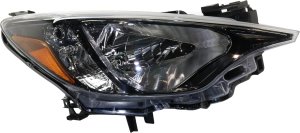 Right (Passenger) Headlight Lens and Housing, Halogen, for Scion IA (2016), Toyota Yaris (2019-2020), Yaris IA (2017-2018), Exc. XLE Model, 20-20 Hatchback/Sedan, Replacement