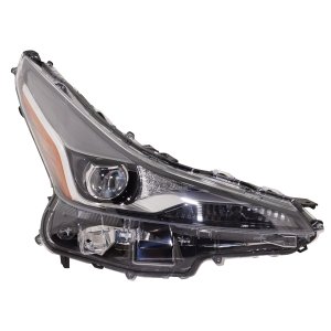 LED Headlight Assembly for Toyota Prius 2019-2022 Right (Passenger), Without Fog Light Holes, Without 20th Anniversary Edition, Nightshade Edition, Adaptive Headlights, Replacement