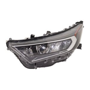 Headlight for Toyota RAV4 2019-2021, Left (Driver), Lens and Housing, Halogen, Exclude LE/Hybrid Models, Japan Built Vehicle, Replacement
