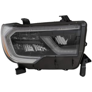 LED Headlight Assembly for Toyota Sequoia Platinum Model, Right (Passenger) Side, 2018-2022, Replacement