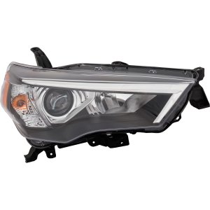 Headlight Assembly for Toyota 4Runner 2021-2023, Right (Passenger), Halogen/LED, without Auto Headlights, Replacement