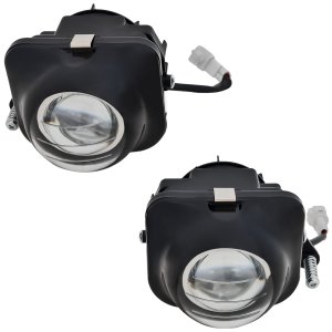 Fog Light Assembly for Toyota Celica 2000-2005, Right (Passenger) and Left (Driver), Halogen, Clear Lens, Replacement