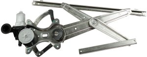 Front Window Regulator with Motor for Toyota Sienna 2004-2010, Power, Right (Passenger) Side, Replacement