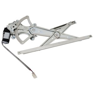 Front Window Regulator for Toyota Highlander 2001-2007, Right (Passenger), Power Operated, with Motor, 2 Pins, Replacement