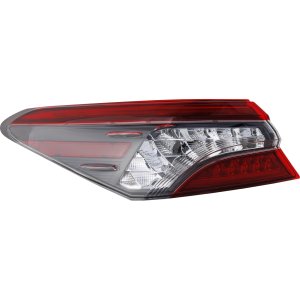 Outer Left (Driver) Tail Light Assembly for Toyota Camry 2021-2024, XLE/XSE without TRD Package/Hybrid XLE/XSE Models, North America Built Vehicle, Replacement
