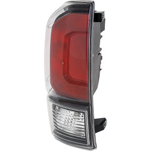 Tail Light Assembly for 2020-2023 Toyota Tacoma, Left (Driver), Halogen, with Black Bezel, Replacement