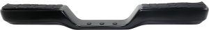 Step Bumper Face Bar and Pad for Toyota Pickup 1989-1995, with Pad Provision, without Mounting Bracket, Powdercoated Black, Suitable for All Cab Types, USA Built, Deluxe Level Trim, Replacement