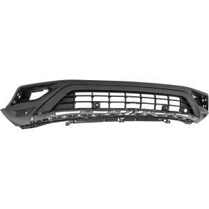Front Bumper Cover for Volkswagen Atlas 2018-2020, Lower, without R-Line Package, with Block Heater and Parking Aid Sensor Holes, without Camera Hole, Replacement