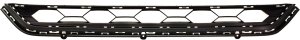 Front Bumper Grille for Volkswagen Tiguan 2018-2021, Center Position, without Park Distance Control Sensor Holes, Standard Style, Replacement