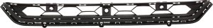 Front Bumper Grille for Volkswagen Tiguan 2018-2021, Standard Style Center, with Front View Camera, with Park Distance Control Sensor Holes, Replacement
